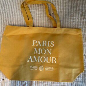 Sezane Paris mon amour - Jaune Yellow Gold Tote bag new